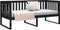 vidaXL - Slaapbank - 90x200 - cm - massief - grenenhout - zwart