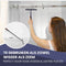 TTD® Douchewisser 2-in-1 - Uitschuifbare Lange Steel 97 cm - Siliconen Wisserblad - Ergonomisch - Zwart