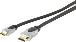HQ Products SS5555-2.5 - HDMI mini kabel - 2.5 meter - Zwart