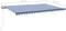 vidaXL - Luifel - automatisch - uittrekbaar - 500x350 - cm - blauw - en - wit