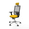 Horna Traslack Piqueras y Crespo 2D086G2 - Bureaustoel - Hoofdsteun en verstelbare hoogte - Geel