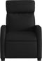 Fauteuil verstelbaar kunstleer zwart
