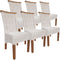 SVJ Eetkamerstoelen - 54x47x97 cm - Rotan - Wit - Set van 6
