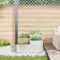 vidaXL - Tuinbak - 80x80x48 - cm - in - RVS
