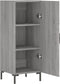vidaXL - Dressoir - 34,5x34x90 - cm - bewerkt - hout - grijs - sonoma - eikenkleurig