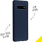 Accezz Samsung Galaxy S10 - Liquid Silicone Backcover - Schokabsorberend - Donkerblauw