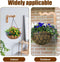 MiOYOOW Houten Plantenhaken - Wandhangers voor Bloempotten - Robuust en Natuurlijk Design - Naturel Hout (2 stuks)