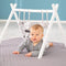Montessori Speeltrapeze voor baby's - Wit gelakt hout - 52 x 70 x 50,5 cm