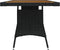 vidaXL - Tuintafel - 160x70x72 - cm - poly - rattan - en - massief - acaciahout - zwart