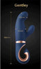 G Vibe - Gentley - Rabbit Vibrator - G-Spot en Clitoris Stimulatie - Siliconen - Blauw/Goud
