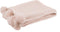 J-Line Plaid Pompom - fleece deken - polyester - lichtroze - 170 x 130 cm - woonaccessoires