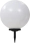 vidaXL LED-solarlampen rond 30 cm RGB 2 st
