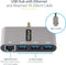 Startech.com HB30C3A1GEA2 - USB-C Hub - 3x USB-A 5Gbps en Gigabit Ethernet - Grijs