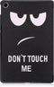 iMoshion Tablet Hoes Geschikt voor Realme Pad - iMoshion Design Trifold Bookcase - Zwart /Don't touch