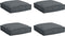 vidaXL - Ligbedkussens - voor - Zetel - 4 - stuks - Antraciet - 40x40x8 - cm - Oxford - Stof