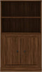vidaXL - Hoge - kast - 60x35,5x103,5 - cm - bewerkt - hout - bruin - eikenkleur