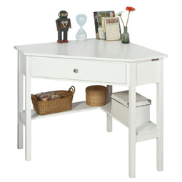 SoBuy FWT31-W - Bijzettafel - Hoekmodel - 76 x 76 x 76 cm - Wit