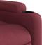 Fauteuil verstelbaar stof wijnrood