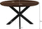 Livingfurn - Eetkamertafel Jesper Round Brown - 130x130x76 cm - Mangohout