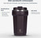 Castagnola Thermosbeker - Koffiebeker To Go - Dubbelwandig - 380 ML - Bruin - Octagon