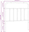 vidaXL - Hoofdbord - metaal - zwart - 90 - cm