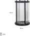 Richmond Windlicht Faey zwart groot (Black)