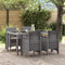 vidaXL - Tuinmeubels - met - Kussens - 4 - stuks - Lichtgrijs - Poly - Rattan