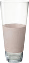 J-Line vaas Delph - glas - transparant/lichtroze - medium - 45 cm hoog