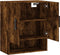vidaXL - Wandkast - 60x31x70 - cm - bewerkt - hout - gerookt - eikenkleurig