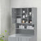 vidaXL - Wasmachinekast - 70,5x25,5x90 - cm - grijs - sonoma - eikenkleurig