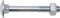 SWG 223 8 80 67 Slotschroef 8 mm 80 mm Vierkant DIN 603 Staal Verzinkt 25 stuk(s)
