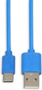 iBox IKUMTCB USB-kabel USB 2.0 1 m USB A USB C Blauw