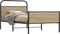 vidaXL - Bedframe - zonder - matras - bewerkt - hout - sonoma - eikenkleur - 90x190 - cm