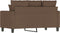 vidaXL - Tweezitsbank - 120 - cm - stof - bruin
