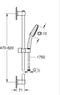 GROHE Vitalio Comfort 110 Douchestangset - Ø 11 cm - 2 Straalsoorten - Chroom