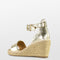 POSH by Poelman DADU - Dames Sandalen - Gespsluiting - Goud - Maat 37