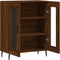 vidaXL - Dressoir - 69,5x34x90 - cm - bewerkt - hout - bruin - eikenkleur