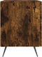 vidaXL - Nachtkastje - 40x35x47,5 - cm - bewerkt - hout - gerookt - eikenkleurig