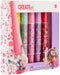 Create It! Haarkrijt - Set van 5 wasbare haarkrijtpennen - Multi kleuren (5 stuks)