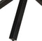 vidaXL - Eettafel - rond - 100x100x75 - cm - massief - gerecycled - hout