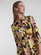 PIECES PCBARRY APRIL 3/4 MIDI DRESS - Blousejurk - Knoop detail - Riem in de taille - Maat M