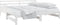 vidaXL - Slaapbank - uitschuifbaar - massief - grenenhout - wit - 2x(90x190) - cm