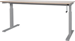 Schaffenburg Verstelbaar Bureau - Slinger 180x90 Eiken - alu frame