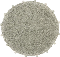 Lorena Canals - Kinderspeelkleed - Bubbly Natural - Olive - Ø 120 cm