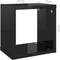 vidaXL - Wandschappen - kubus - 6 - st - 22x15x22 - cm - hoogglans - zwart
