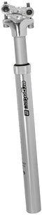Telescopische verende zadelpen Ergotec SP-5.0 ø27.2mm / 350 mm - zilver