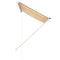 vidaXL - Luifel - uittrekbaar - 150x150 - cm - geel - en - wit