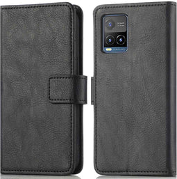 iMoshion Hoesje Geschikt voor Vivo Y33s / Vivo Y21s / Vivo Y21 Hoesje Met Pasjeshouder - iMoshion Luxe Bookcase - Zwart