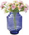Jodeco Bloemenvaas Lotus - transparant paars - glas - D17 x H25 cm - trap vaas
