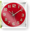 Nedis Wandklok - Diameter: 300 mm - Glas - Rood